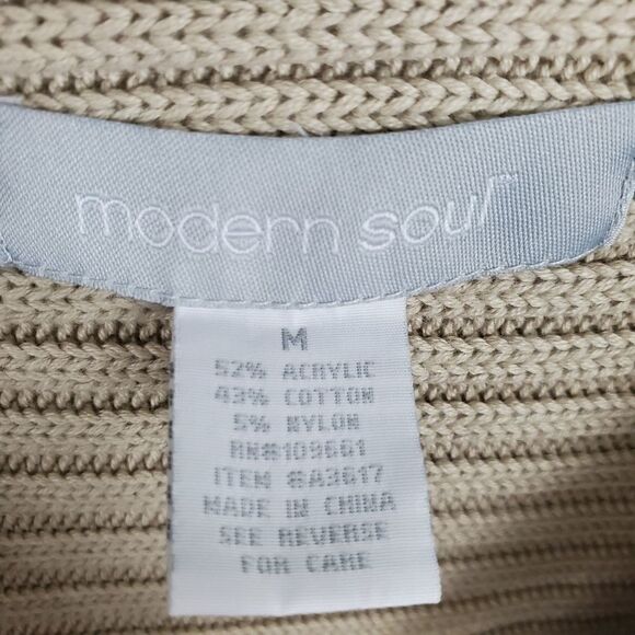 Modern soul beige button front cardigan jacket - Picture 6 of 6